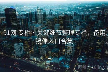 91网 专栏 · 关键细节整理专栏，备用镜像入口合集