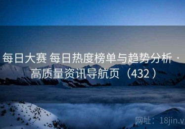 每日大赛 每日热度榜单与趋势分析 · 高质量资讯导航页（432 ）