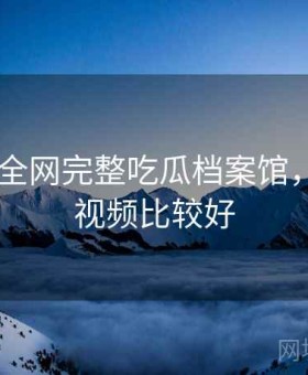 91官网 全网完整吃瓜档案馆，91谁的视频比较好