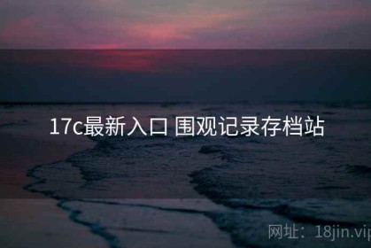17c最新入口 围观记录存档站