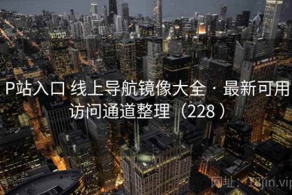 P站入口 线上导航镜像大全 · 最新可用访问通道整理（228 ）